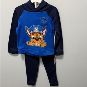 Blue and Black Paw Patrol Hoodie Set for boys